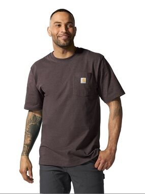 Carhartt K87 Pocket T Shirt Original Fit Gray Short Sleeve Workwear Tee